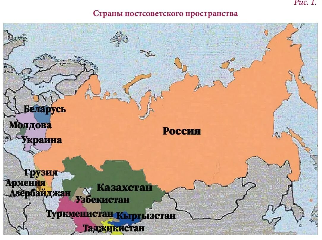 Самая большая страна сосед россии. Карта стран СНГ И России. Страны СНГ граничащие с Россией на карте. Страны постсоветского пространства карта. Карта России и СНГ С границами.