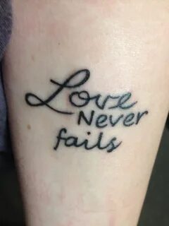 Love never fails
