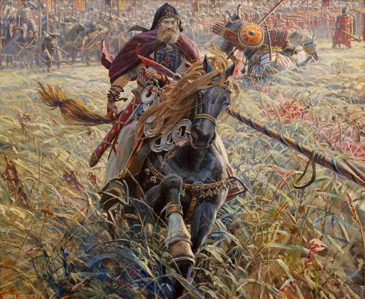 Монах участник куликовской битвы