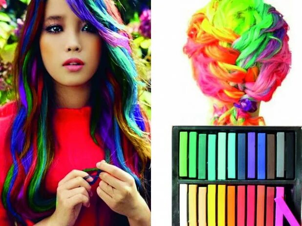 Что делают цветные. Мелки для волос. Цветные мелки для волос. Краска для волос разноцветная. Мелки для волос для детей.