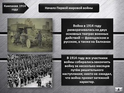 Кампании 1914 1916