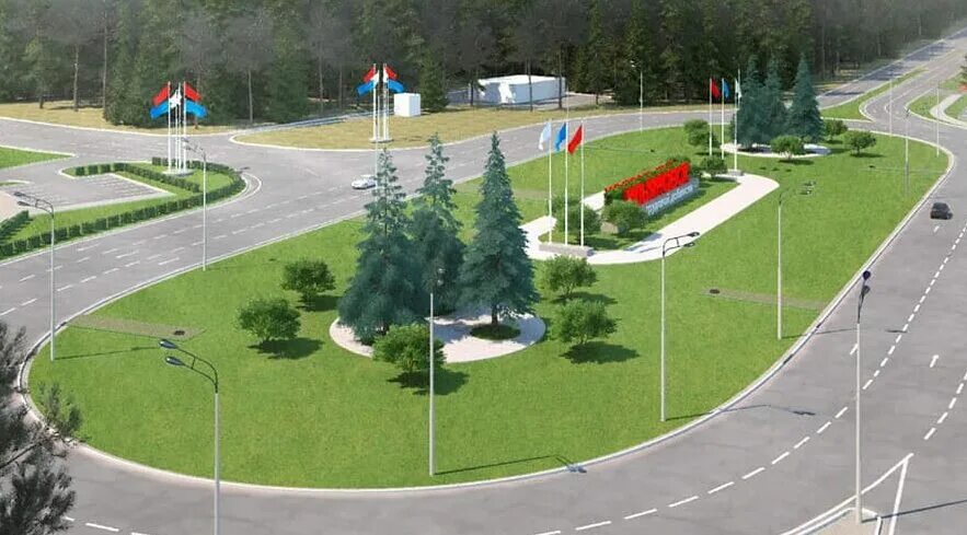При съезде с дороги на прилегающую территорию