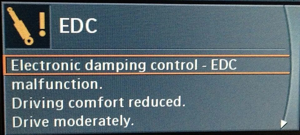 Ошибка едц. Ошибка edc. система edc bmw e65. ошибка e65. bmw e65 ошибка drive control.