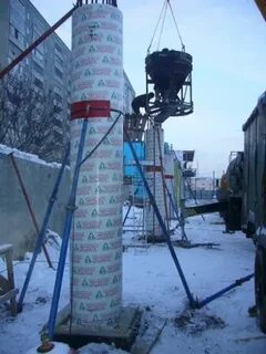 Заливаем колонны