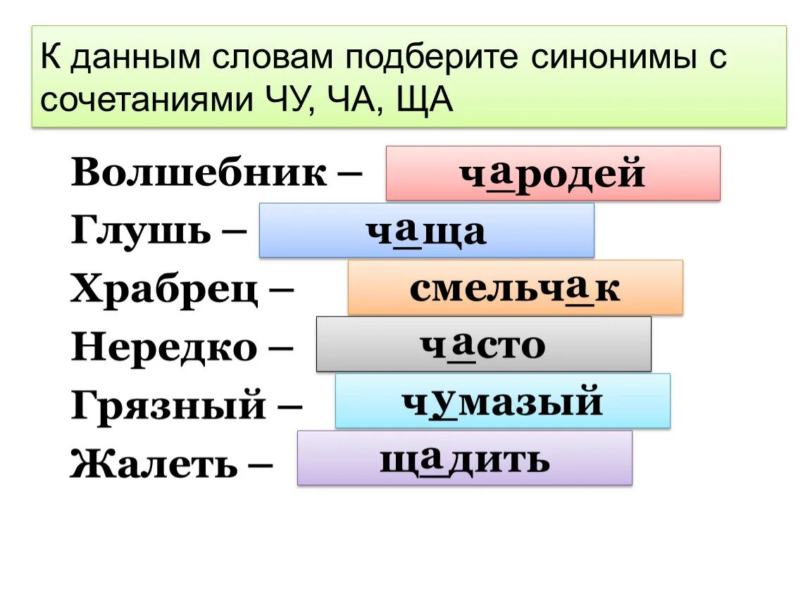 Подбери синонимы бежит. Синоним к слову глушь с ча ща. Синоним к слову глушь с ча ща Чу. Синонимы с Чу ЩУ. Синонимы к слову волшебник.