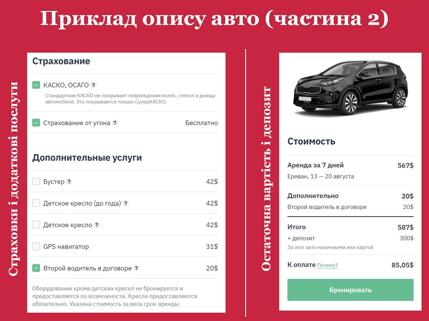 Автопрокат Ереван. Тарифы аренды авто. Бронирование автомобилей Европа. Прокат авто в Армении.