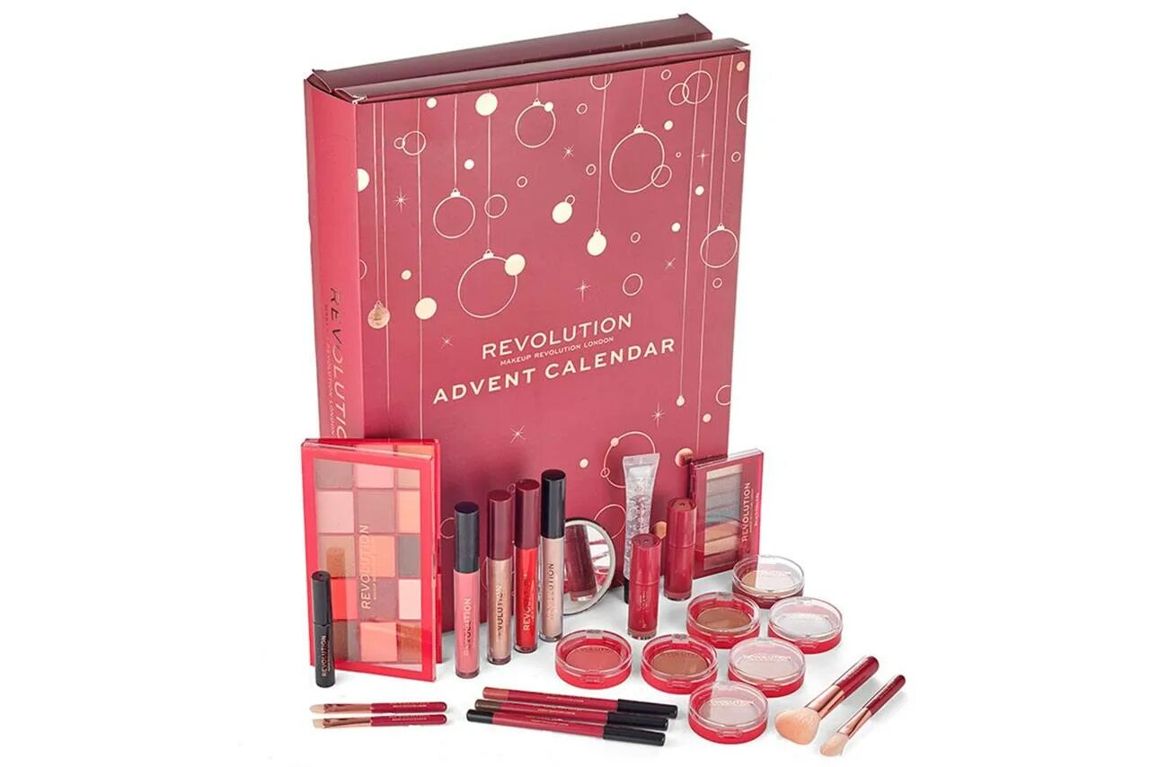 Revolution адвент 2025. Makeup revolution advent calendar 2019. адвент календарь с косметикой revolution. makeup revolution advent calendar 2025. advent calendar 2025 косметика.