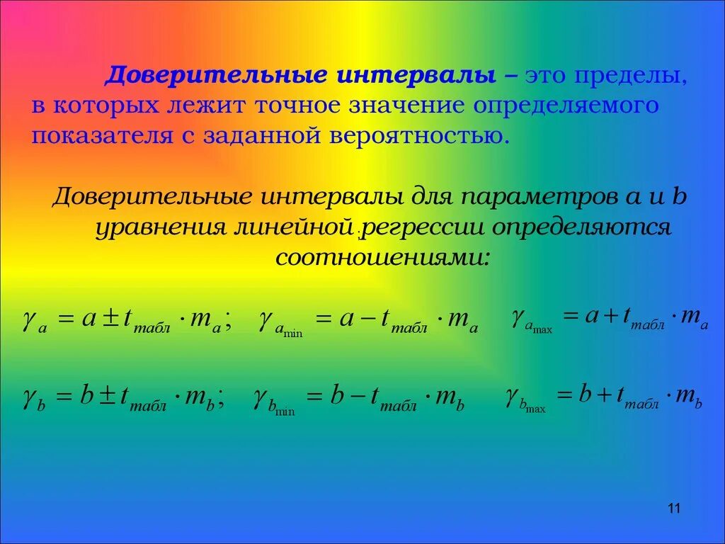 Доверительный интервал для регрессии. Доверительный интервал для коэффициента регрессии. Доверительный интервал для оценки коэффициентов регрессии. Доверительные интервалы для оценок параметров регрессии.. Что означает промежуток времени