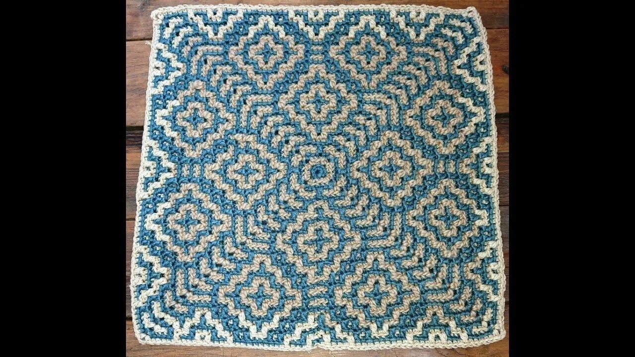 Жаккард крючком техника