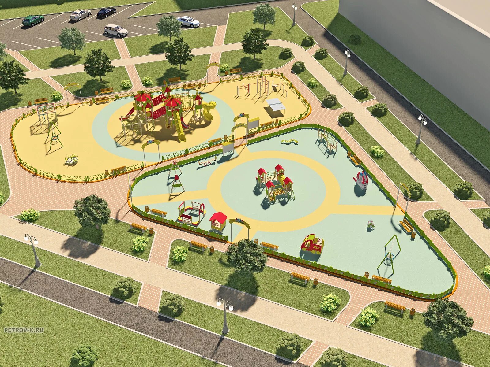 Парк ленина белгород детская площадка. Благоустройство детской площадки. Искра видное площадка. Визуализация площадок. Проект детской площадки.