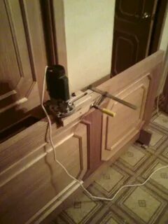 Врезка замка в межкомнатную дверь без фрезера