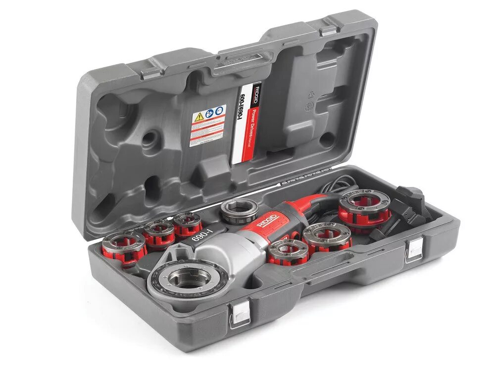 Клупп электрический Ridgid 690. Ridgid резьбонарезной 690-1. Резьбонарезной комплект Ridgid 13088 11-r BSPT от 1/2" до 2". Набор клуппов Ridgid 11r 1/2" - 2" BSPT.