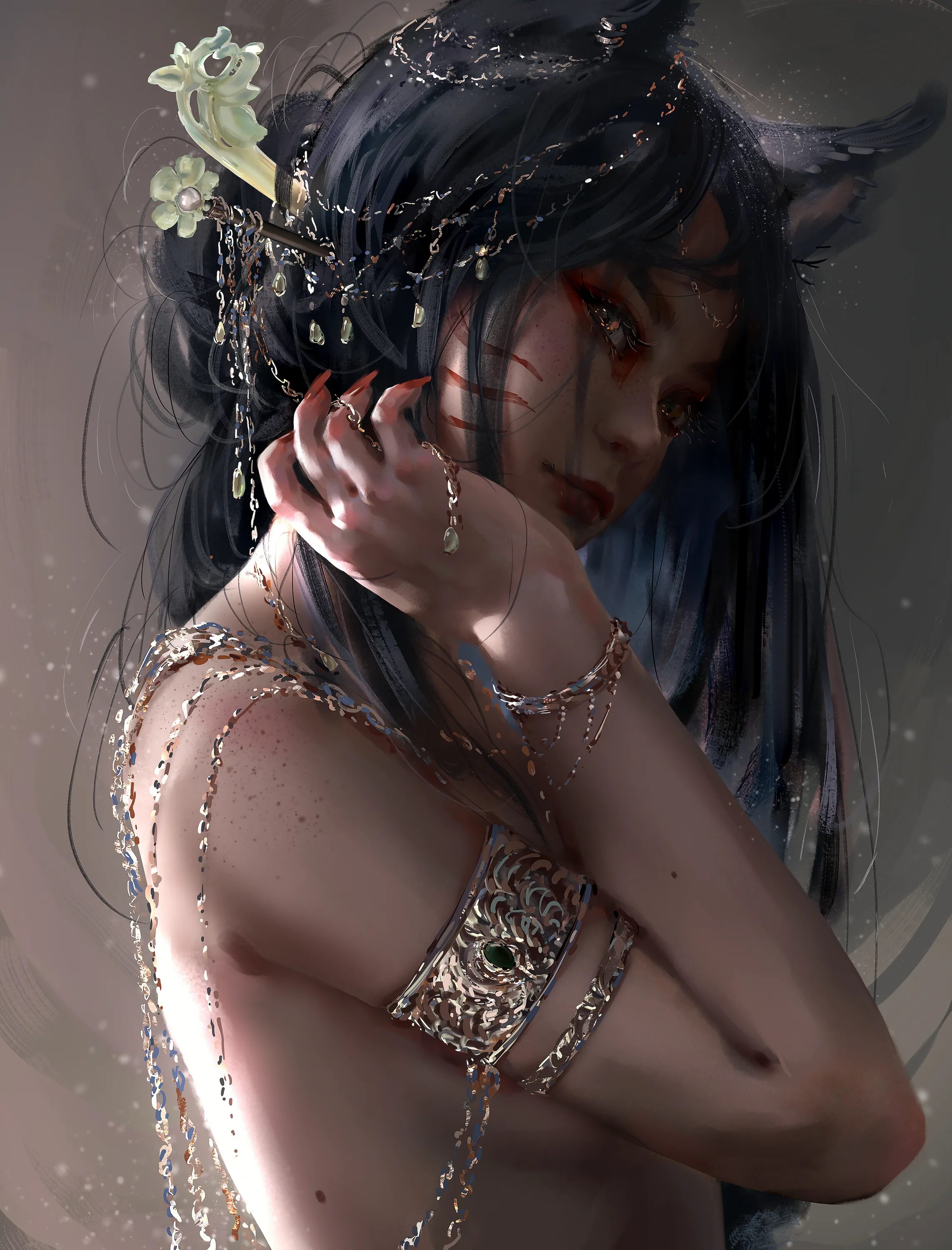 Nixeu ahri. Wlop nixeu. Wlop nixeu. Художник: ван лин (wlop). Nixeu художник.