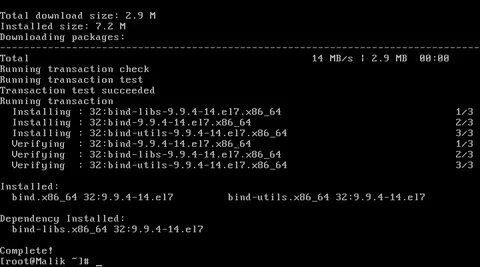 Настройки dns centos