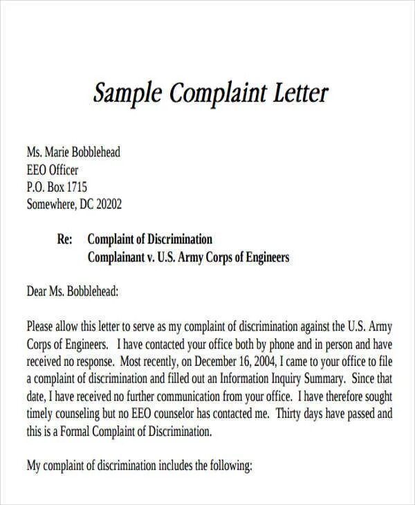 Complete letter