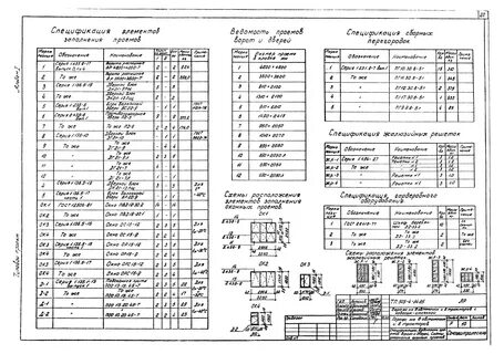 Ведомость проемов