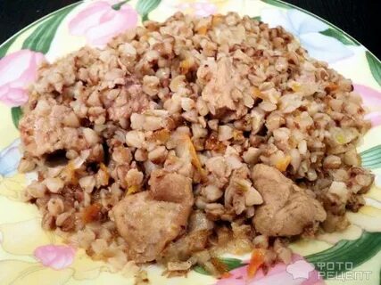 Гречка со свининой в казане