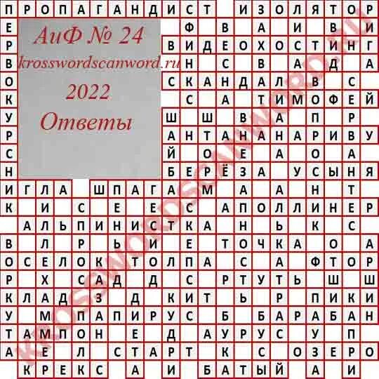 Сканворд аиф 10 2024 год. Сканворд АИФ. Ответы на кроссворд АИФ последний номер 2022. Сканворды 2022. Кроссворд АИФ 24 2023.