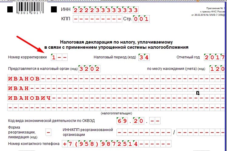 Образец декларации закрытия ип