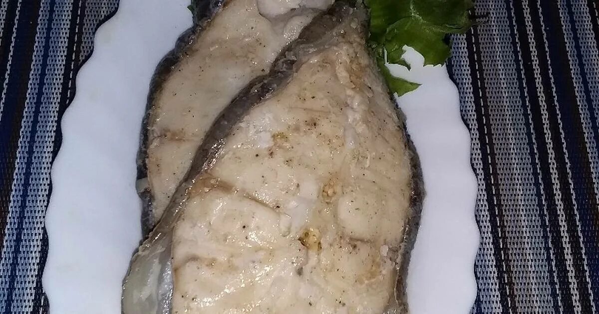 Стейк из зубатки.рыба в кляре.жареная рыба.мясо.рыба в духовке.зубатка.морепроду
