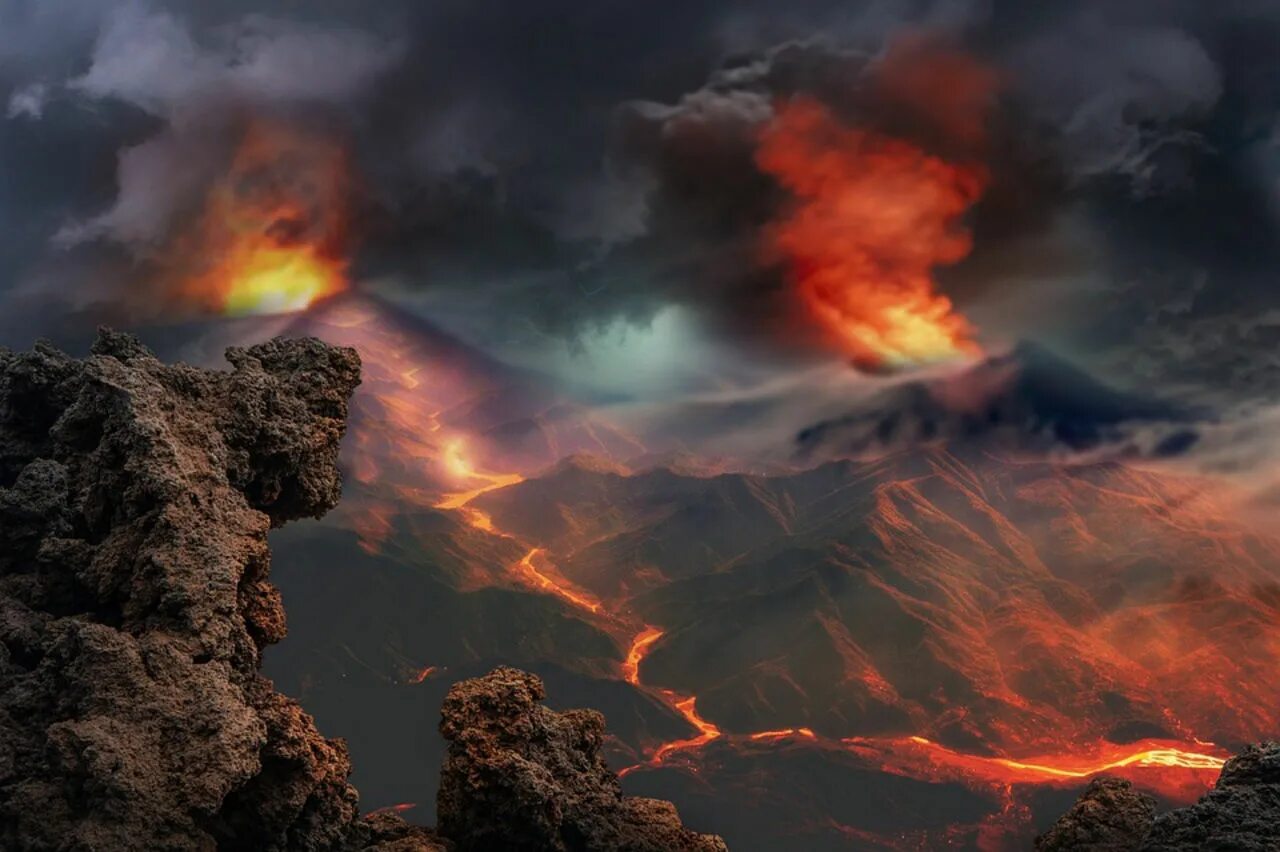 Вулкан Этна. Извержение супервулкана. Магматические извержения вулканов. Климат вулкана Этна.