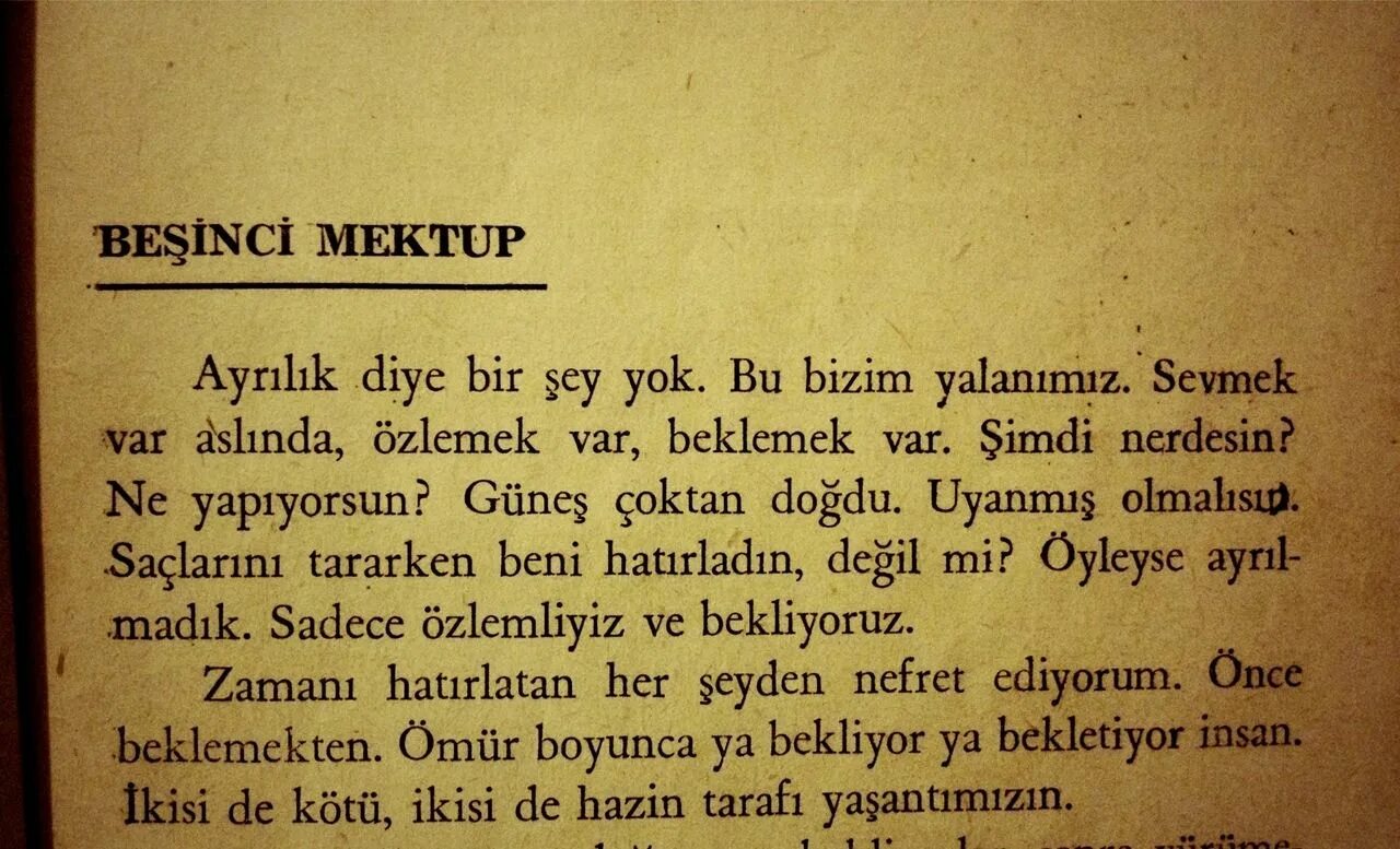 Bir ilk. Mektuplar. Som Mektup.