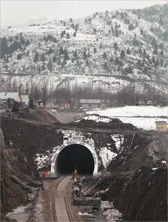 Алиньский тоннель на карте