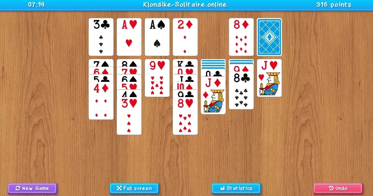 Пасьянс Солитер. Klondike Solitaire. Клондайк Солитер. Solitaire oyna