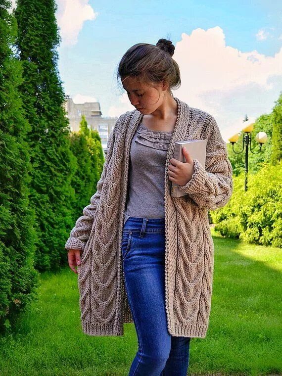 Фото кардигана женского вязаного: найдено 81 картинок