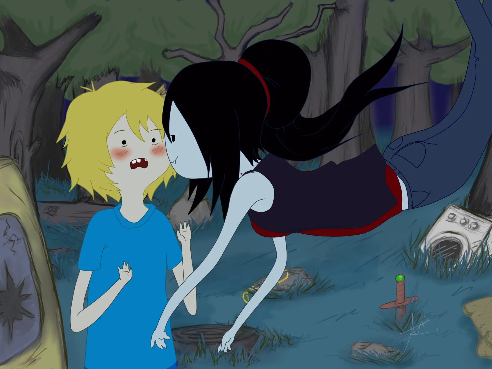 Отвергла любовь финна. Adventure time Финн и Марселин. Марси из Финн. Adventure time Finn and Marceline. Шип Финна и Марселин.