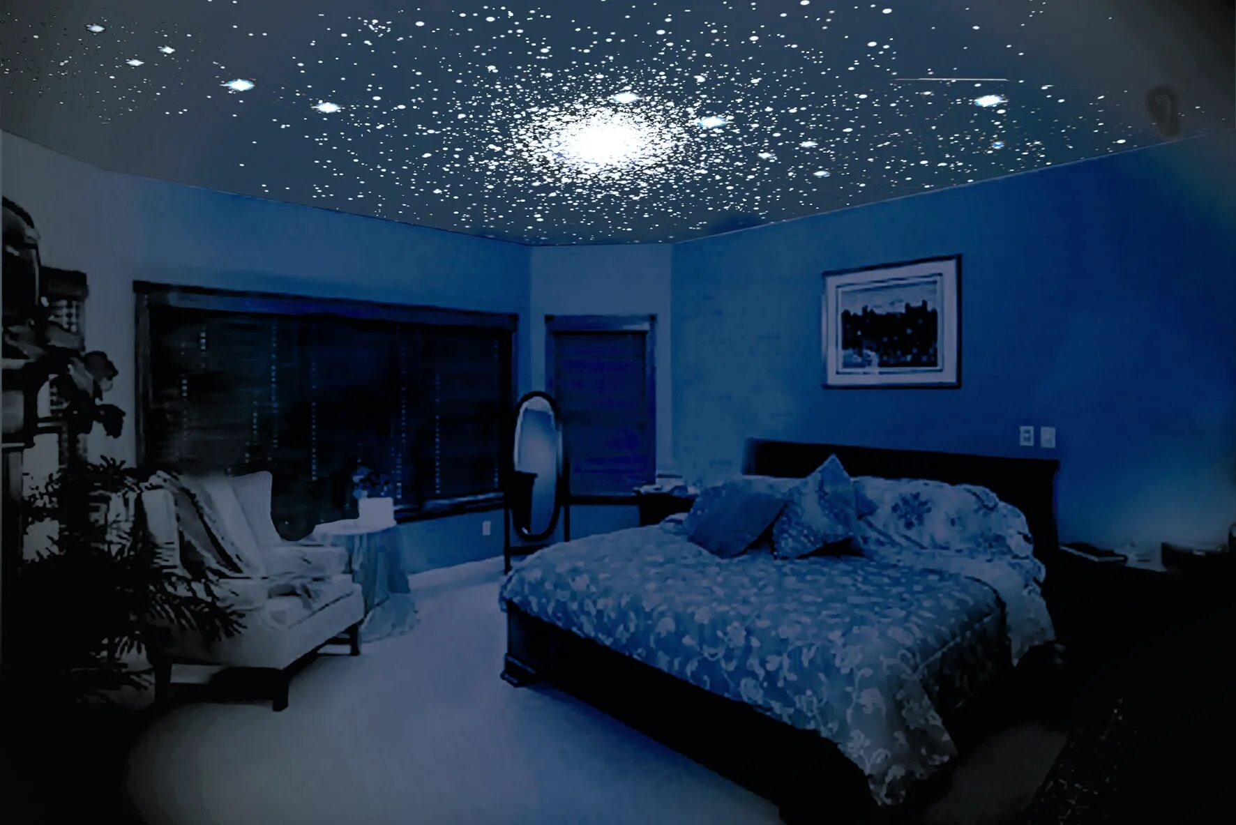 Натяжной потолок звездное небо. Потолок звездное небо в спальне. Звездный потолок в спальне. Натяжной потолок звездное небо в спальне. Система звездное небо