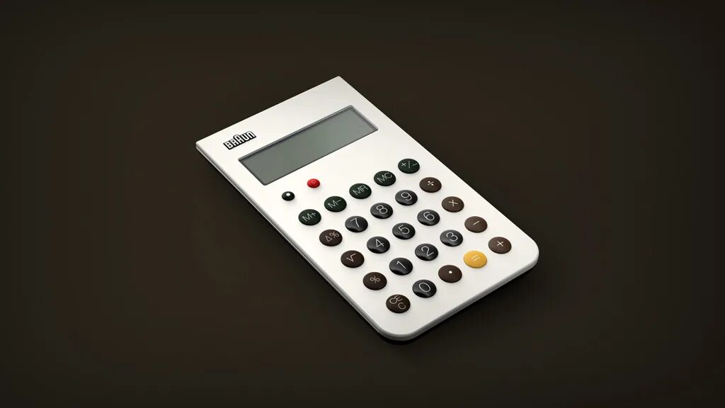 Ет калькулятор. Дитер рамс калькулятор. braun calculator. et 66 calculator, 1987, by dietrich lubs for braun. калькулятор браун 1950 годов.