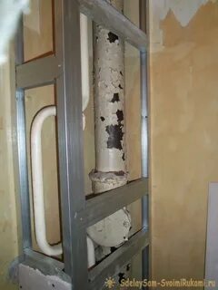 Закрыть трубы в ванной гипсокартоном