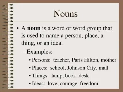 Define noun