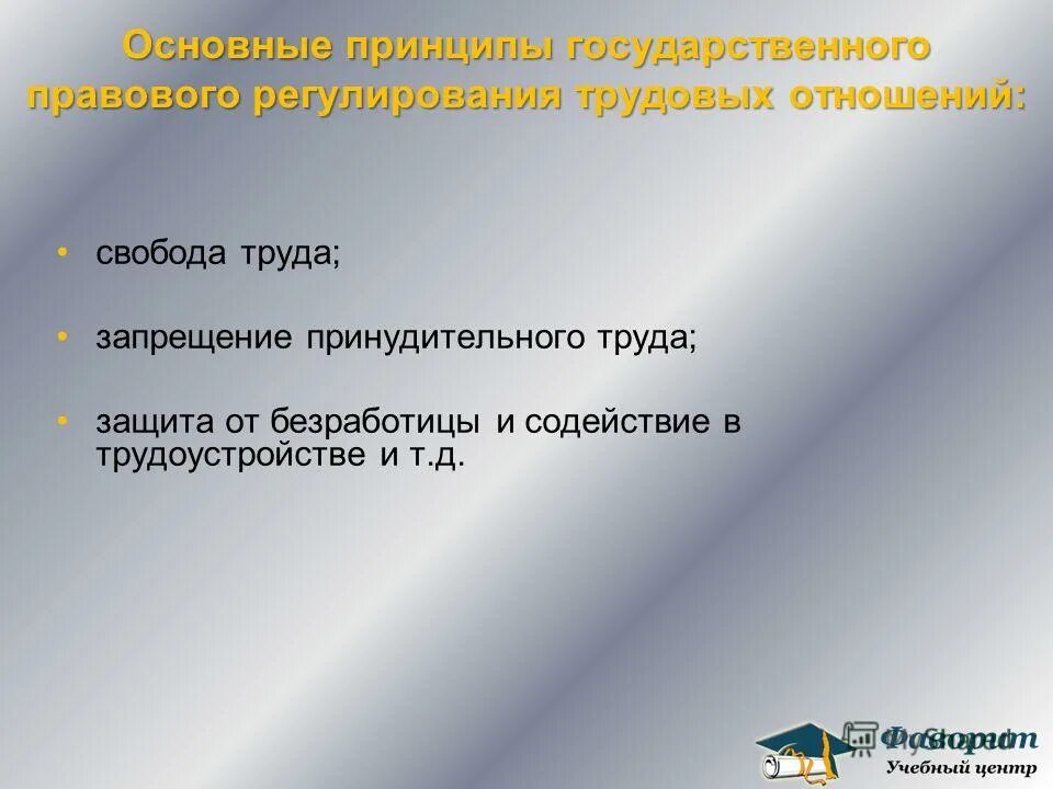 свобода труда запрещение принудительного труда