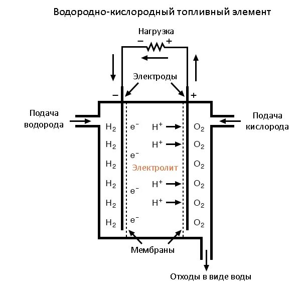 Водородный переход. Схема водородно кислородного топливного элемента. Топливные элементы - ячейка (fuel Cell). Принцип действия водородно кислородного топливного элемента. Водородно кислородный топливный элемент чертёж.