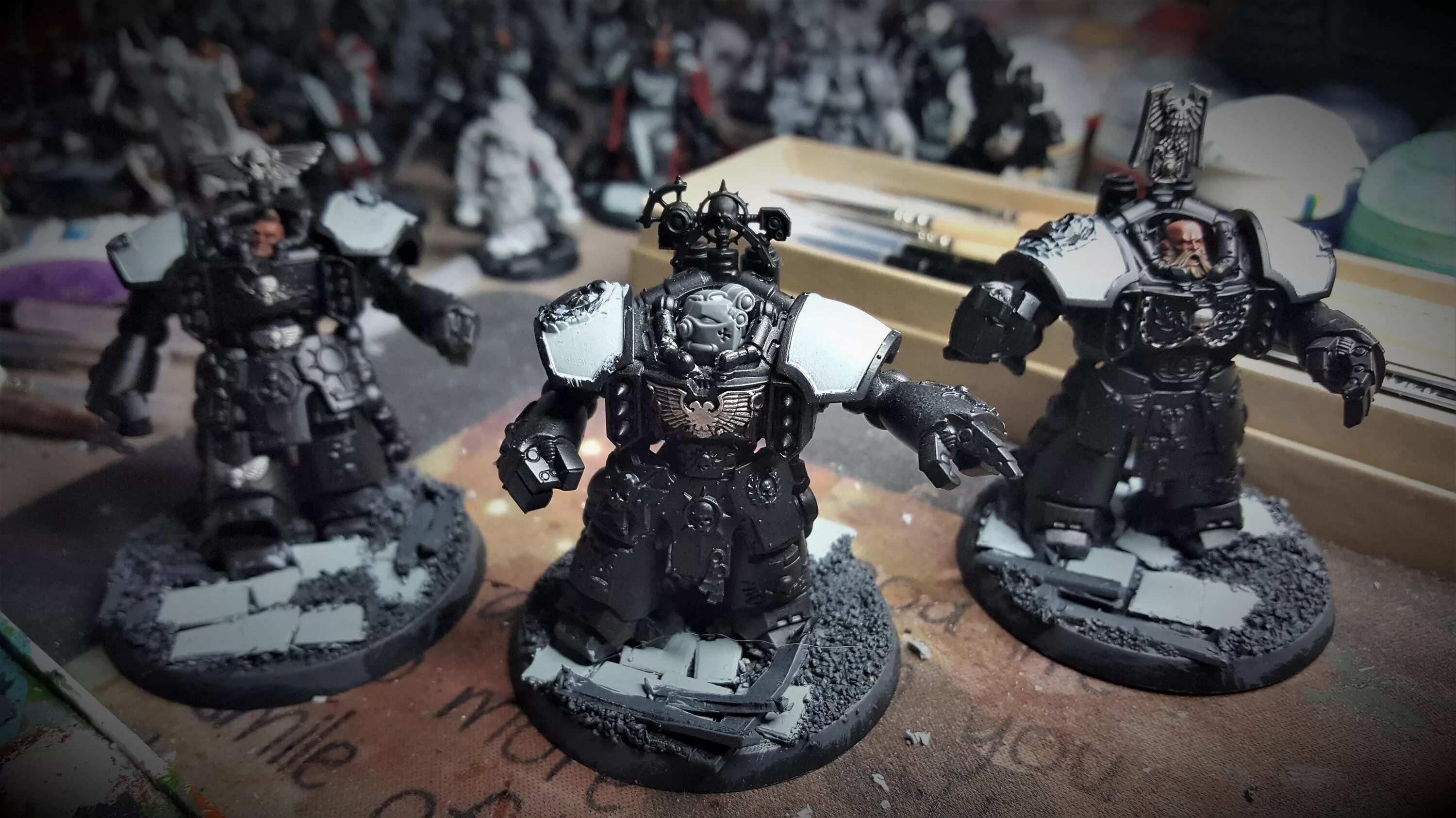 Lords of black mechanics of predacity 2024. Warhammer Centurion Black Templars. Centurion Assault Squad. Centurion Assault Squad литье. Black Templars Assault Squad.