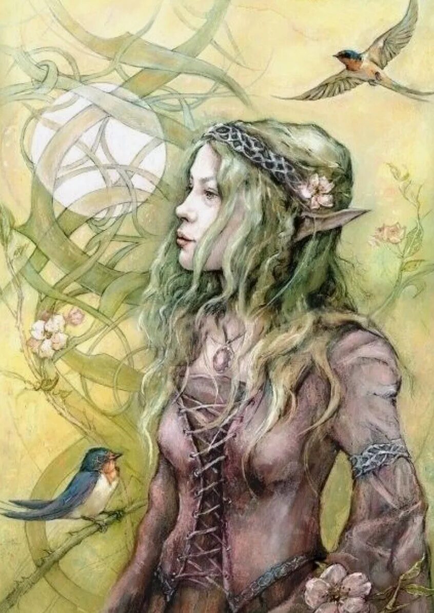фейри мифология. брайан фрауд художник. дана (кельтская мифология). джон дункан, шотландский художник xix в. богиня дану у кельтов.