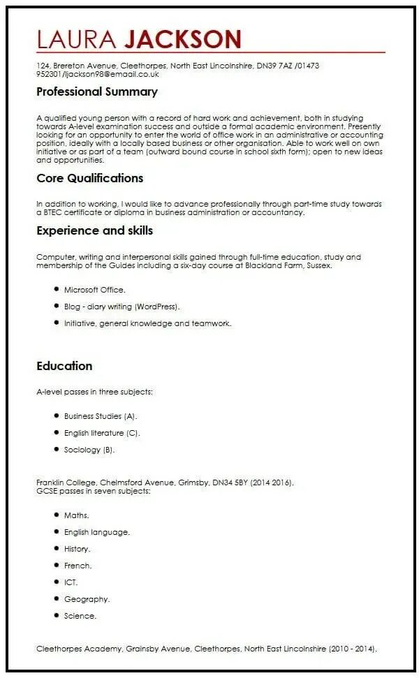 Working experience or work experience. CV example. CV work experience example. Work experience examples. How to write Resume CV.