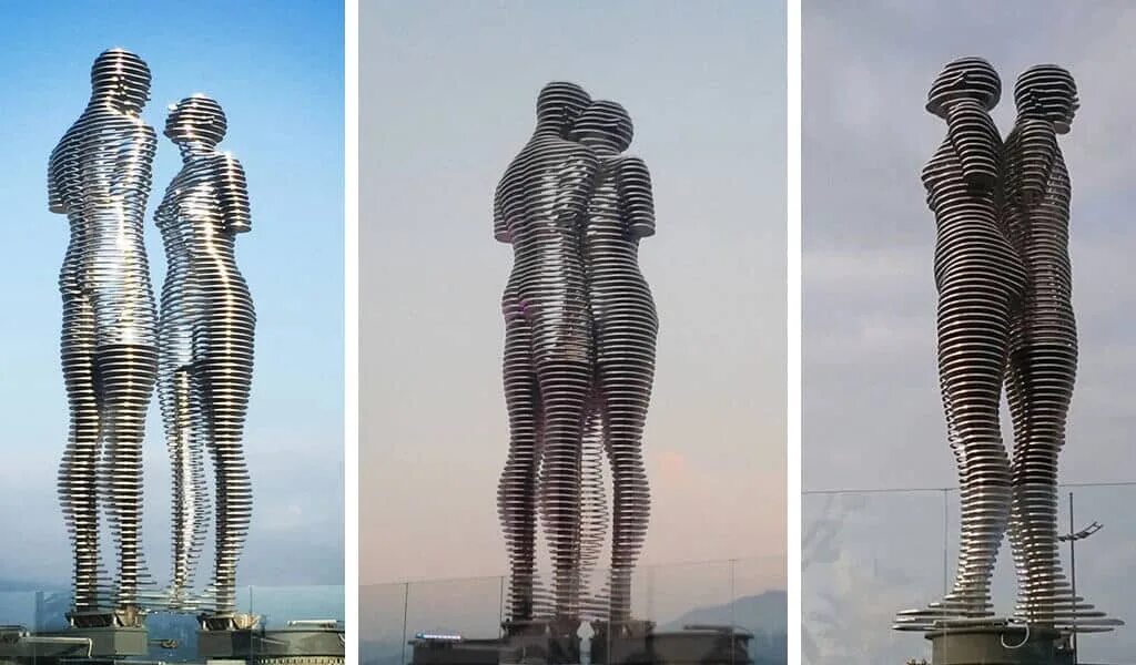 Али и нино батуми. Статуя али и нино в батуми грузия. Грузия нино и али. Али и нино батуми. Батуми статуя нино.