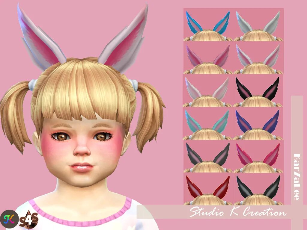 Мод ears. Rabbit ears sims 4. sims 4 bunny ears. симс 4 кроличьи уши. симс 4 ушки.