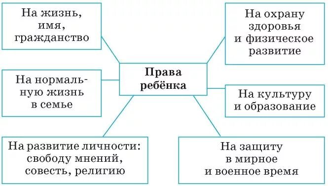 Виды социальных прав ребенка