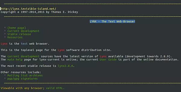 Command line browser