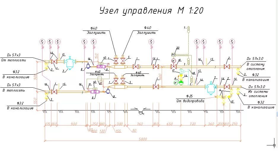 Элеваторный узел системы отопления схема. Схема теплового узла элеваторного узла. Узел трубопроводов тепловой сети чертеж. Схема распределительного узла отопления. Тепловая сеть сколько