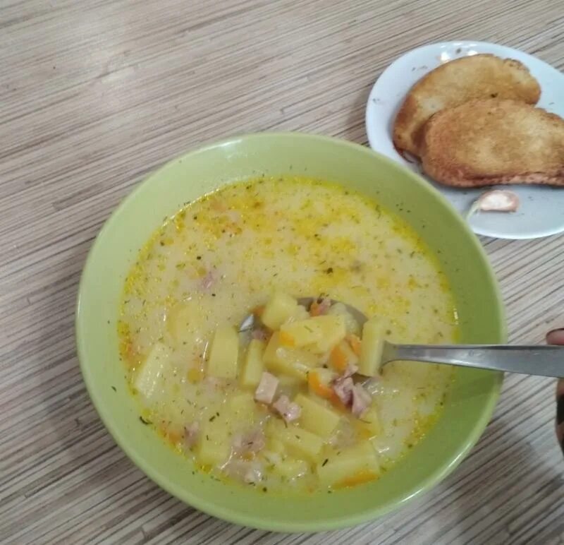 Простой Рецепт как Приготовить Сырный супчик с курочкой и клецками - Советы, Инг