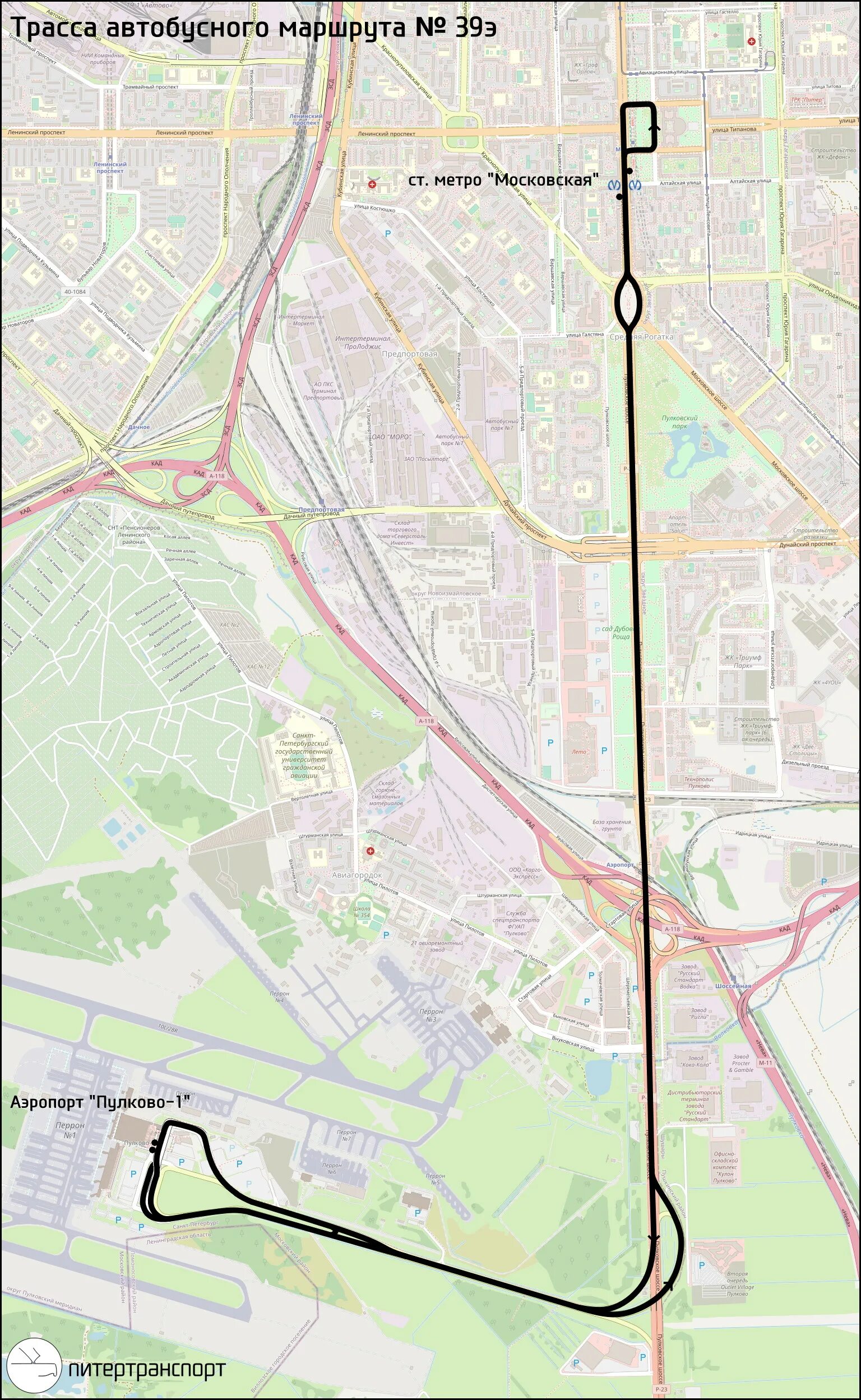 Автобус 39 остановки на карте