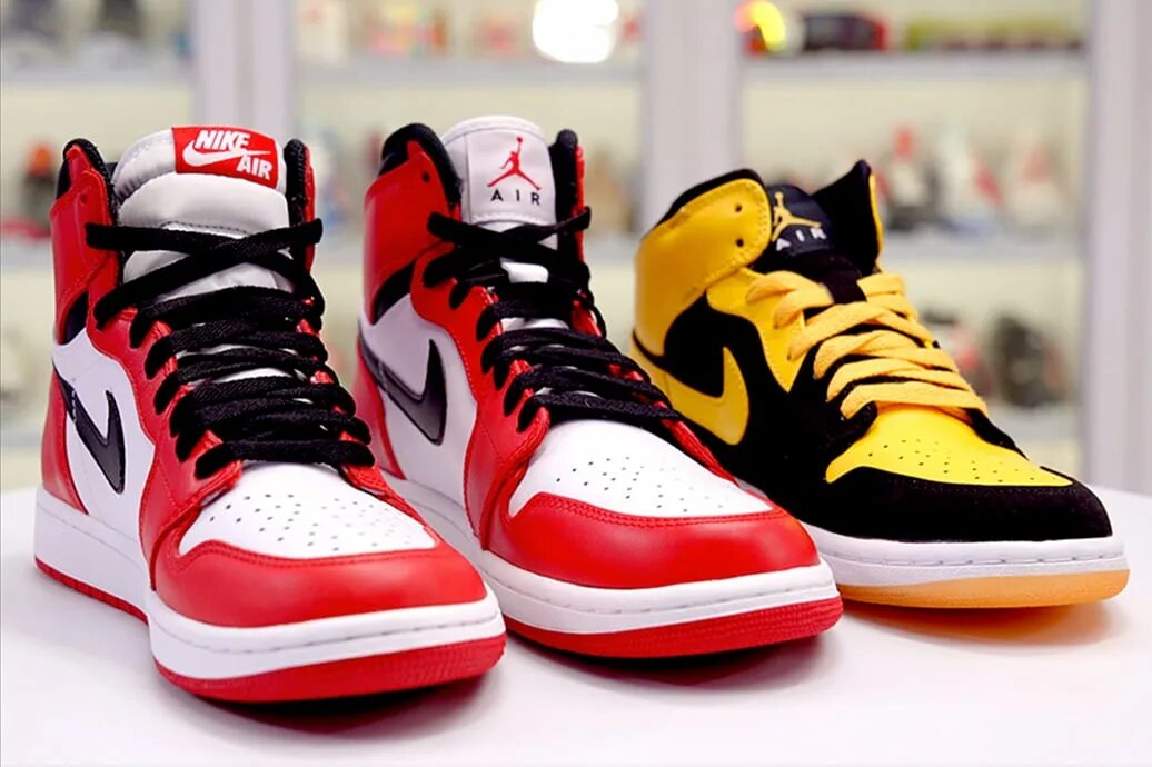 Jordan 1 Mid vs High. Nike Air Jordan Mid and High. Air Jordan 1 High vs Air Jordan 1 Mid. Jordan 1 Low Mid High.