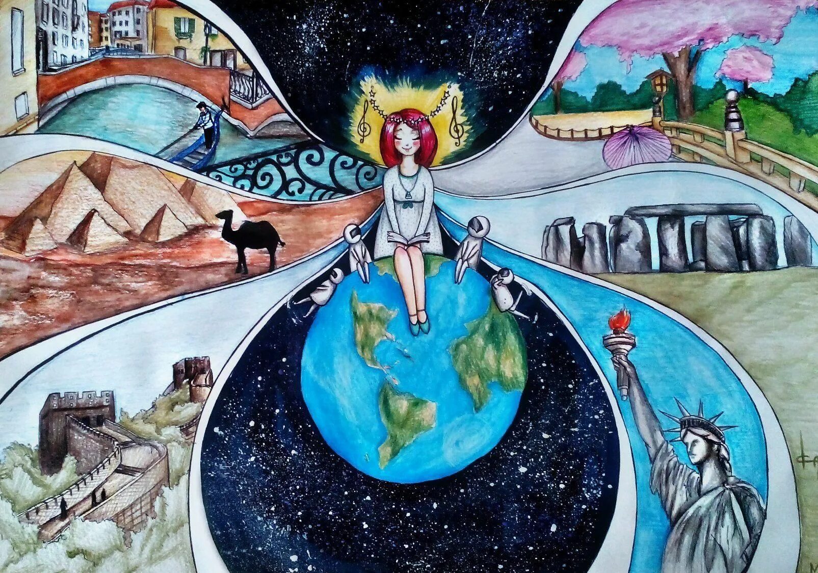 Рисунок на тему мир. Рисунок на тему внутренний мир. Плакат на тему современный мир. Мой внутренний мир. Каким я вижу свое будущее