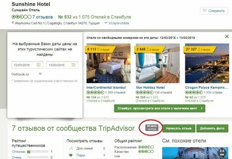 Tripadvisor отзывы