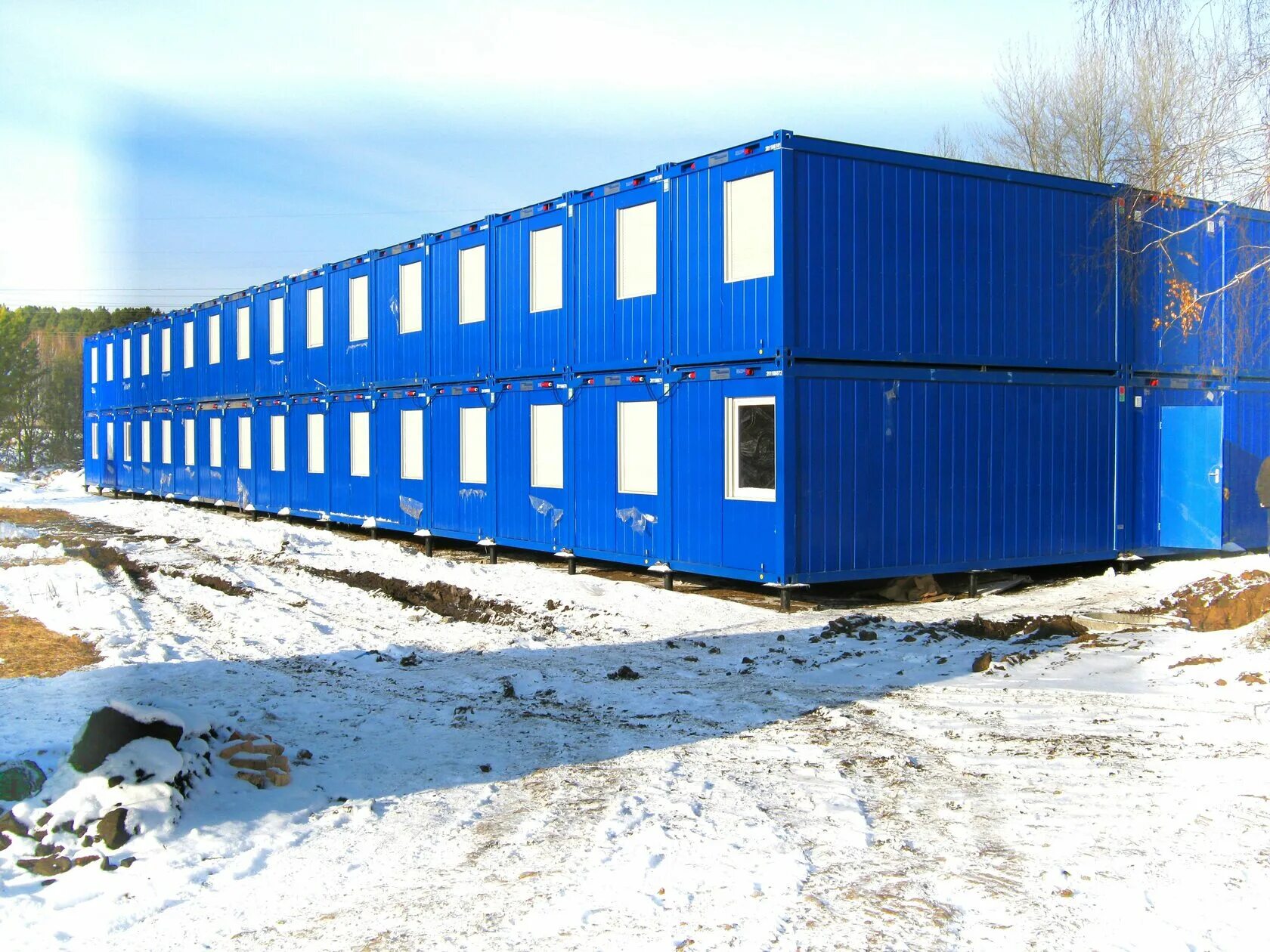 Использование временных зданий